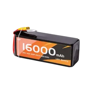 WES 6S 16000mAh LiHV drone battery dimensions 58×71×200mm, high performance UAV power pack size verification with digital caliper