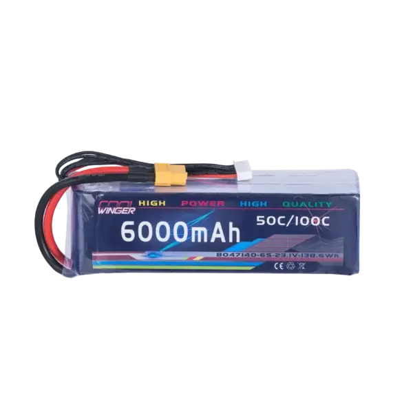 WES 6S LiPo Drone Battery Pack 6000mAh - Image 3
