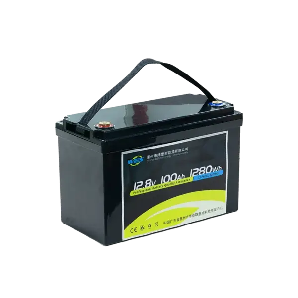 WES 12.8V 100Ah LiFePO4 Battery — 1280Wh, 300A Peak