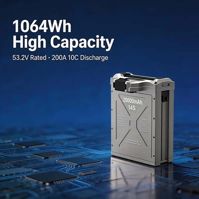 14S20Ah 1064Wh Battery for Agriculture Drone | WES Smart Battery 4 14S20Ah 1064Wh Battery for Agriculture Drone | WES Smart Battery - Image 4
