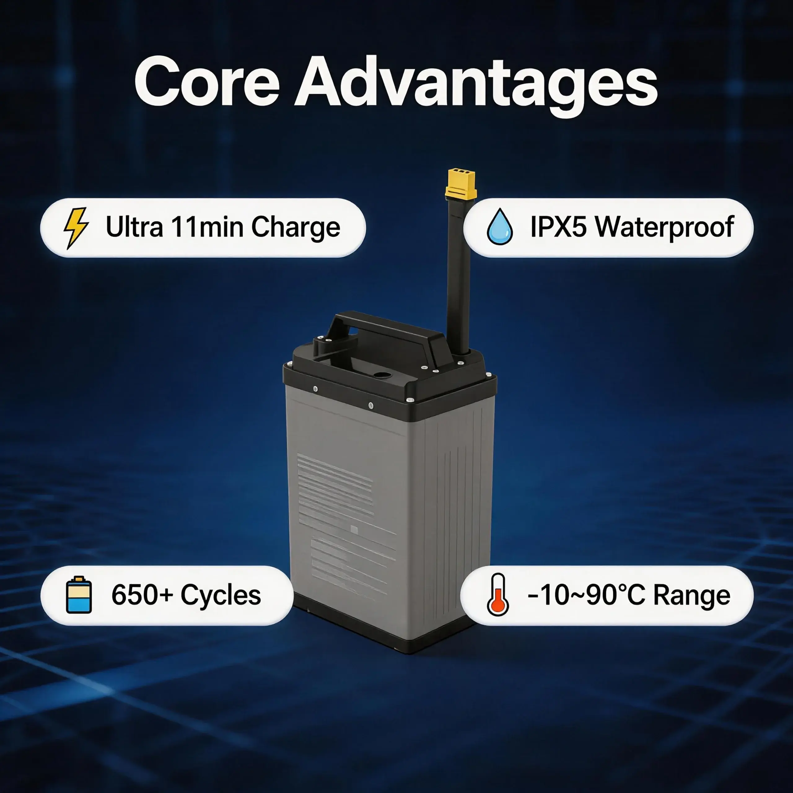 14S20Ah 1064Wh Battery for Agriculture Drone: High-Performance Smart Power Solution | WES Battery 9 14S20Ah 1064Wh Battery for Agriculture Drone: High-Performance Smart Power Solution | WES Battery - Image 9
