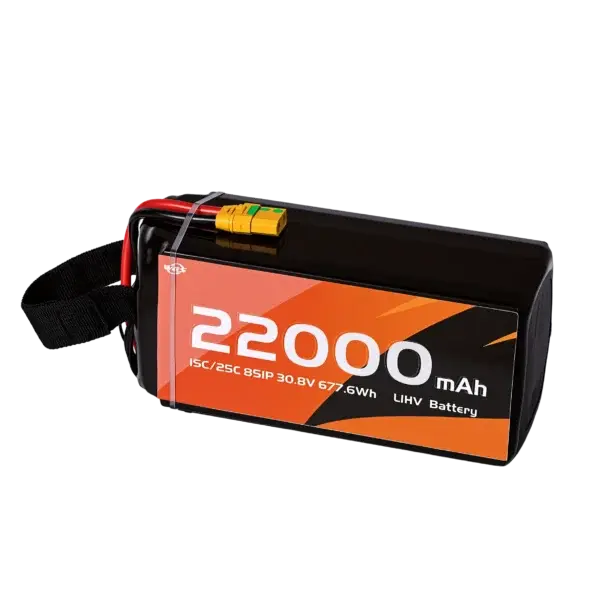 22000mah-heavy-lift-drone-battery-XT90-plug-3.webp 22000mAh-8S1P LiHV LiPo Battery Pack :High Performance Drone battery by WES