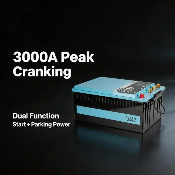 IATF16949 Certified 24V 280Ah Truck Parking Starter Battery & Start-Stop Phosphate Lifepo4 Battery Pack | WES Battery