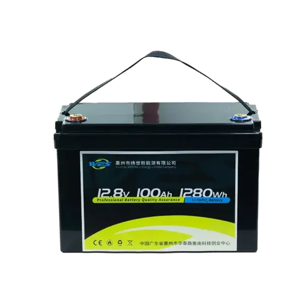 WES12V-100Ah-LiFePO4-Lead‑Acid-Replacement-Battery-2.webp WES 12.8V 100Ah LiFePO4 Battery — 1280Wh, 100A Peak