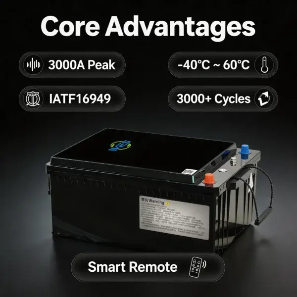 24V Cranking & Auxiliary Lithium Battery: High-Performance Starting & Parking Power | WES Battery
