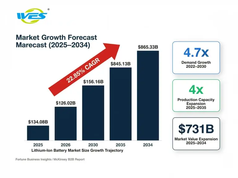 Lithium-ion battery market growth forecast
