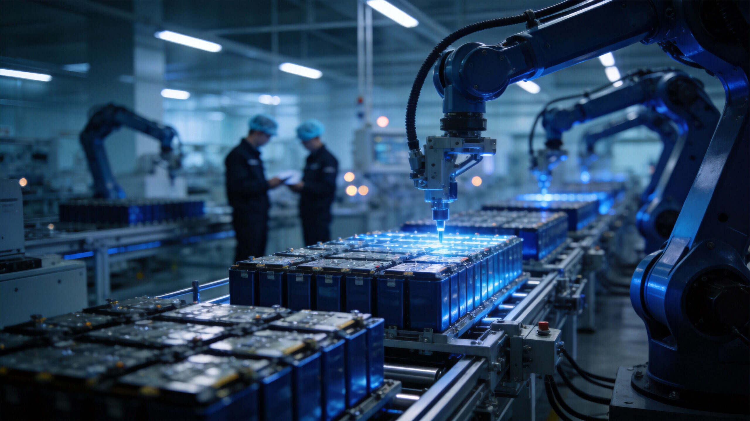 WES automated battery cell-to-pack manufacturing line